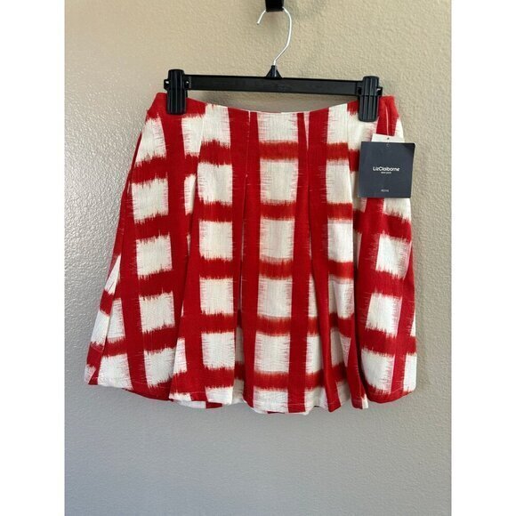 Liz Claiborne Women's Red Short Skirt-NWT, red skirt, new skirt, womens skirt - Picture 2 of 9